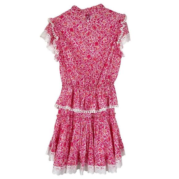 MISA x Revolve Lilian Dress Short in Pink and White Trim Size SMALL - Picture 7 of 8